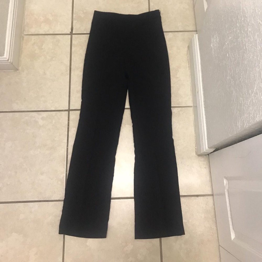 H&M high rise flared black pants, size 8